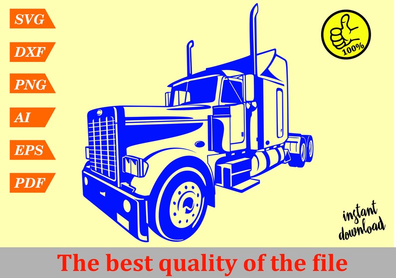 Free Free 207 Semi Truck Front View Svg SVG PNG EPS DXF File