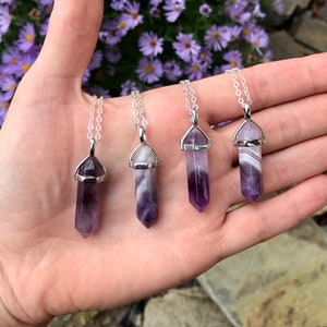 Amethyst Necklace | amethyst point necklace | Crystal necklace | Crystals necklace | Amethyst pendant