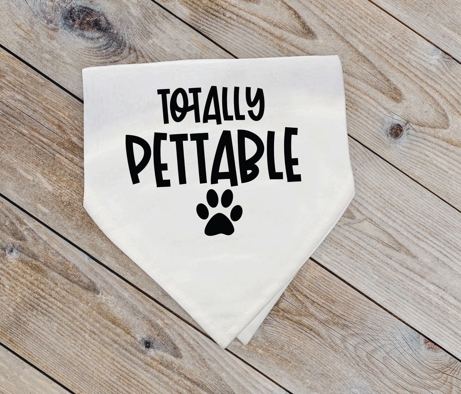 Quote Dog Bandana Totally Pettable Friendly Dog Bandana with Etsy