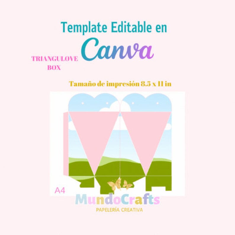 TRIANGULOVE BOX TEMPLATE Frame Canva Plantillas Editables En Canva TRIANGULOVE BOX TEMPLATE Frame Canva Plantillas Editables En Canva