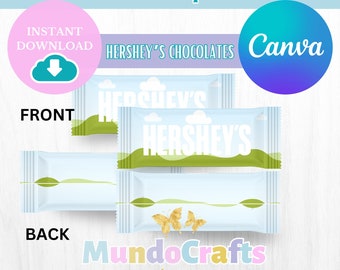 Canva Mock-ups, Maquetas de chocolates Hershey’s editables en Canva