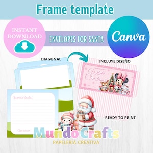 Plantilla CARTA A SANTA DIAGONAL Canva で編集可能