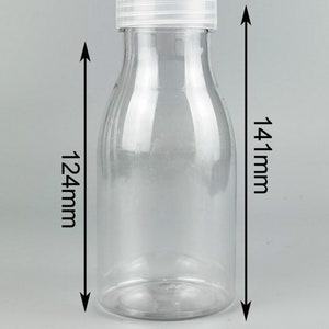 Plastic Milk Bottle w/ Screw Cap