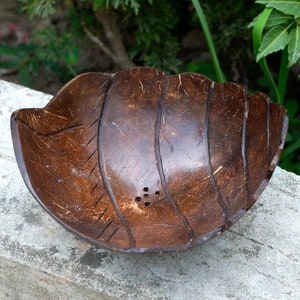 Cocoon Coconut Soap Dish | Handcrafted from an Upcycled Coconut Shell | Nature-Inspired Design | Eco-Friendly, Zero-Waste Bathroom Gift