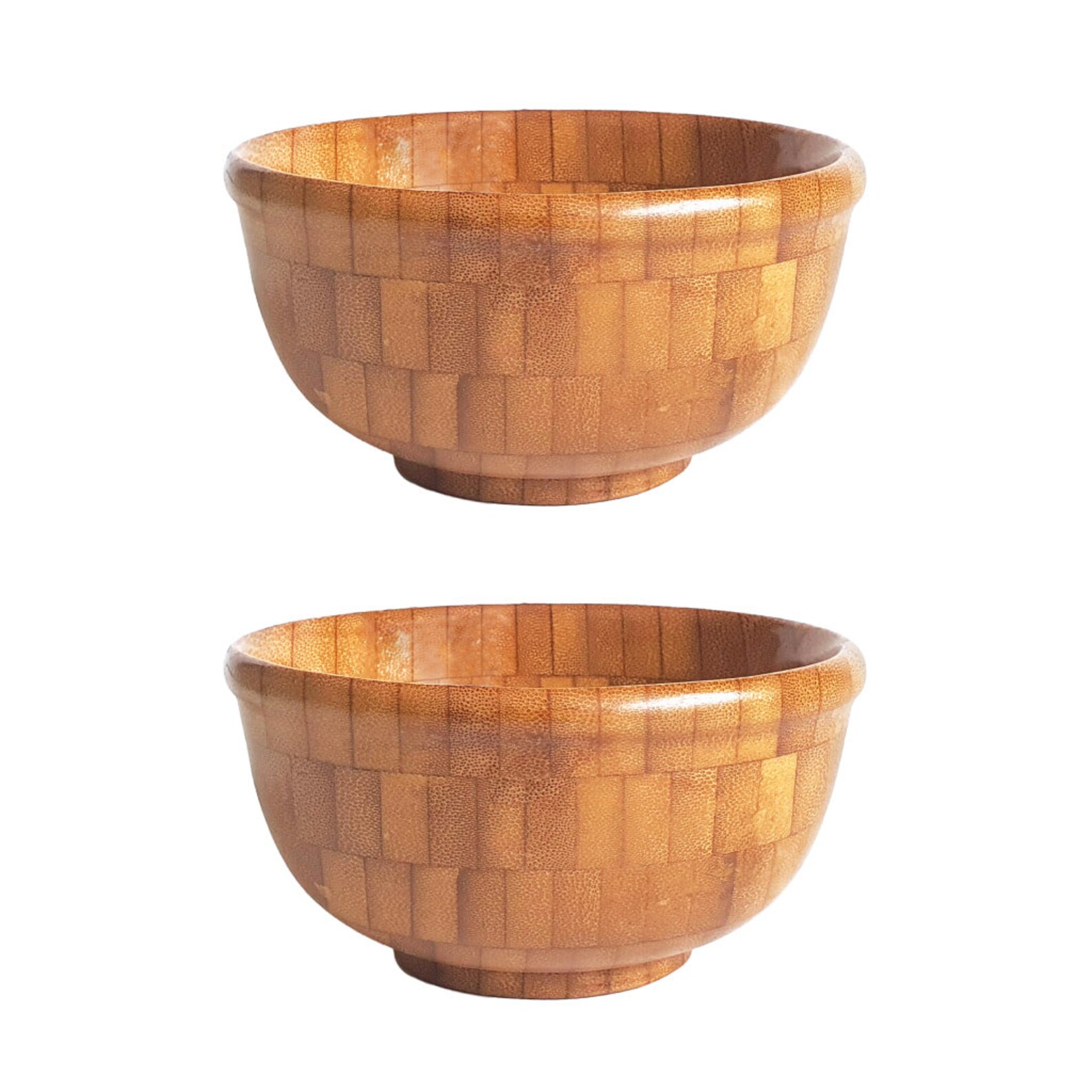 Bamboo Serving Bowl Crafted from Bamboo Offcuts Etsy