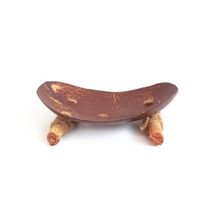 Classic Coconut Soap Dish | Handcrafted from an Upcycled Coconut Shell | Minimalist Design | Eco-Friendly, Zero-Waste Bathroom Gift