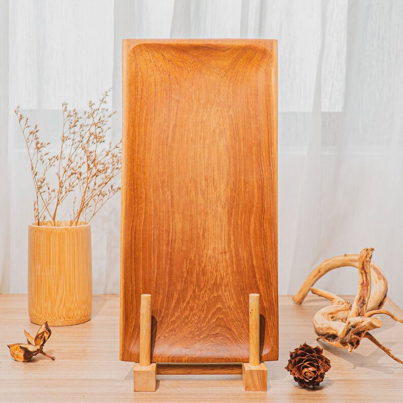 Rainforest Bowls Teak Wood Plate - Thumbnail 2
