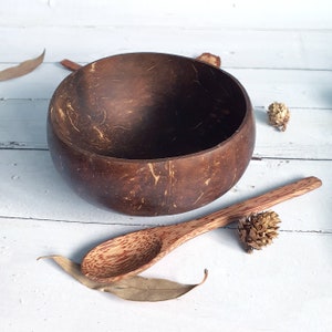 Natural Original Coconut Bowl (Jumbo) | Crafted from a Reclaimed Coco Shell | Eco Friendly, Biodegradable | 1 Bowl Sold = 1 Tree Planted