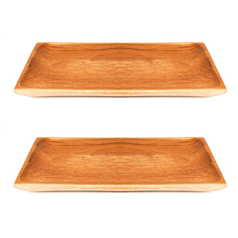 Rainforest Bowls Teak Wood Plate - Thumbnail 4