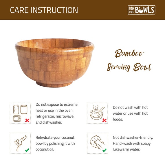 Bamboo Serving Bowl | Crafted from Bamboo Offcuts | Mosaic-Like Design |  Earthy-Friendly, Artisan-Made | 1 Bowl Sold = 1 Tree Planted - Etsy  sterreich