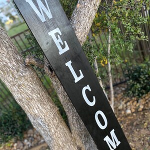WELCOME-ish sign, welcome ish, funny welcome sign, front door welcome sign, vertical welcome sign, funny sign, Modern welcome ish image 3