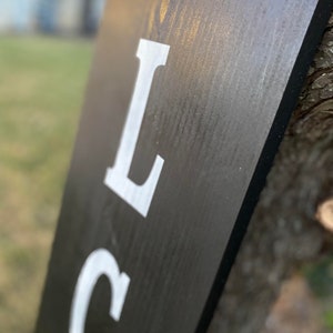 WELCOME-ish sign, welcome ish, funny welcome sign, front door welcome sign, vertical welcome sign, funny sign, Modern welcome ish image 8