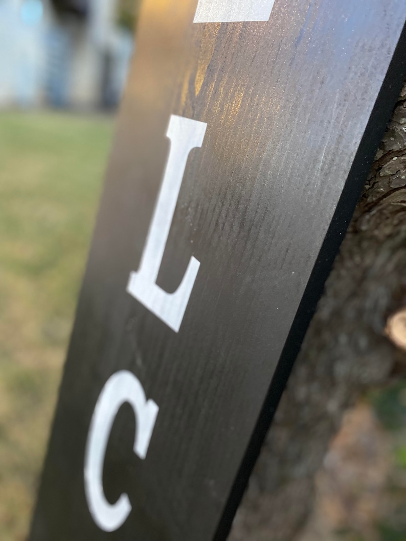 WELCOME-ish sign, welcome ish, funny welcome sign, front door welcome sign, vertical welcome sign, funny sign, Modern welcome ish image 8