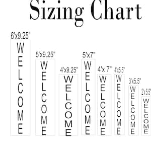 XL Available Welcome Sign, Welcome Sign for Front Porch, Vertical Wood ...