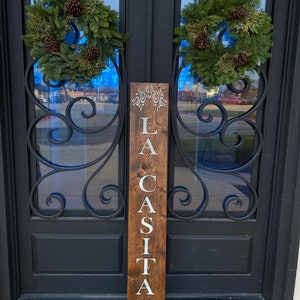 Bienvenidos Welcome Sign - Spanish Welcome Sign - Porch LeanerFront Porch WELCOME Sign, Español Sign, Free Shipping, Vertical Welcome Sign