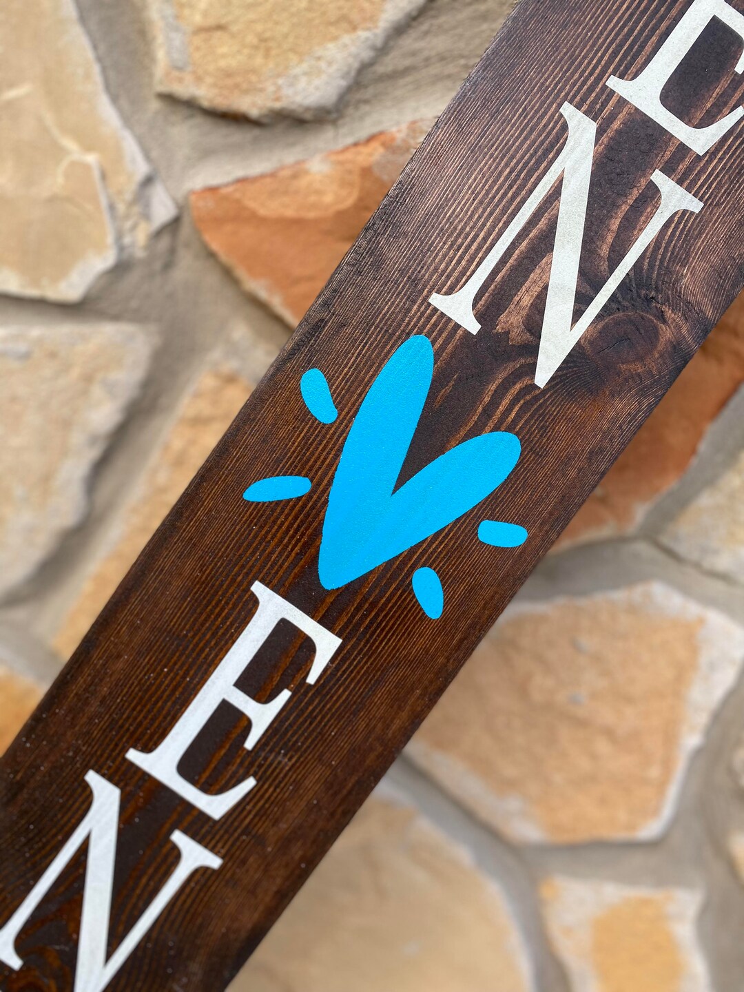 XL Available Spanish Front Porch Sign, Vertical Wooden Sign