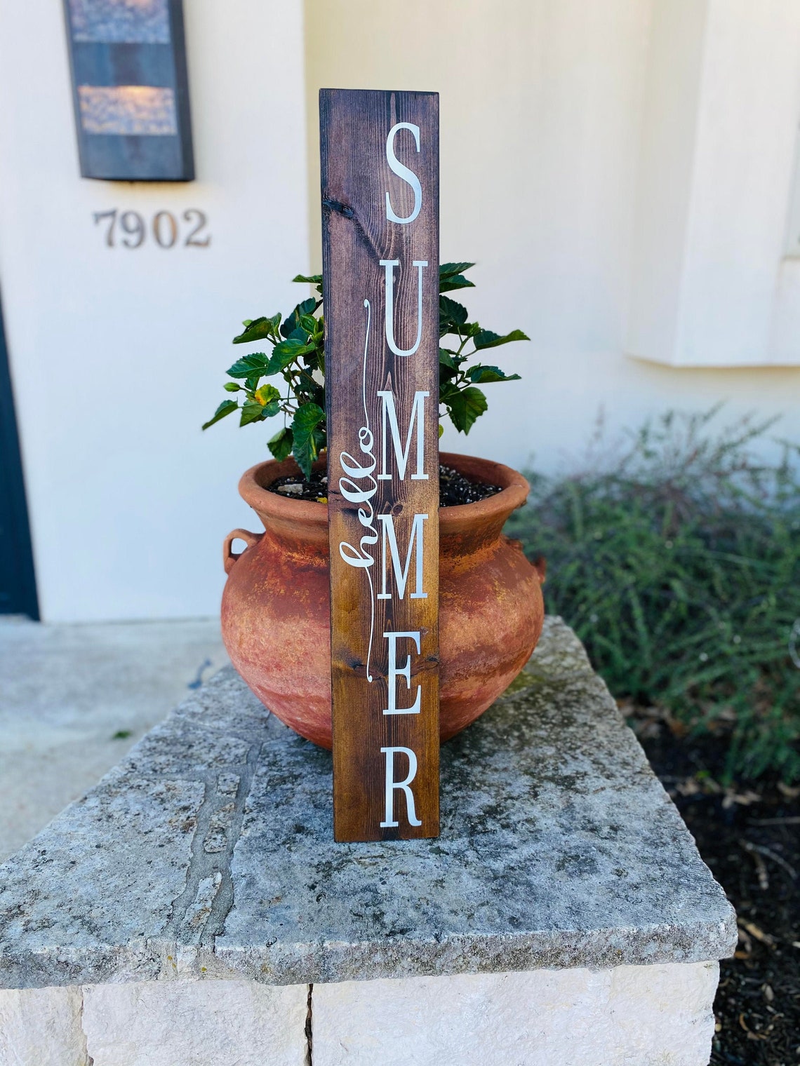 Summer Welcome Sign, Spring Sign, Modern Farmhouse Porch Sign ...