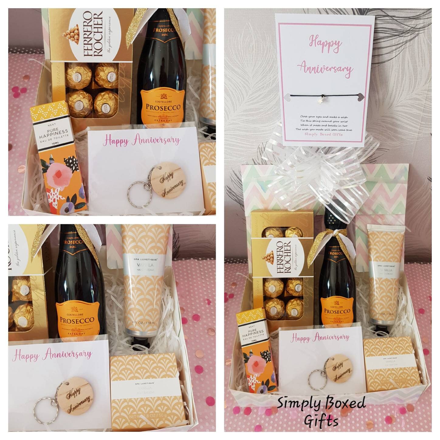 Gift Box Happy Anniversary Can be Personalised for Etsy