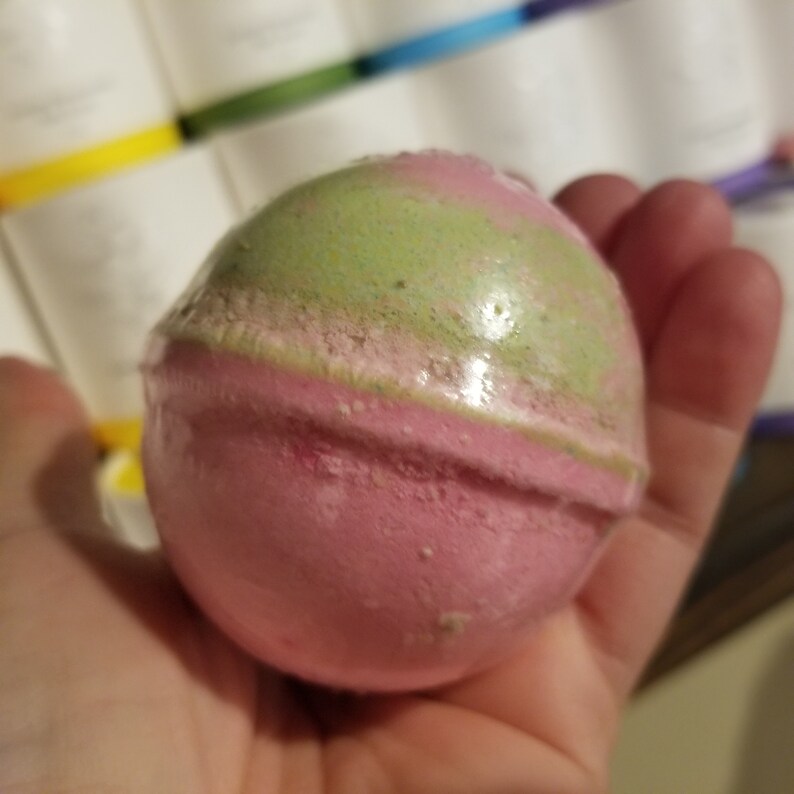 Vita Luxury Handcrafted Watermelon Bath Bomb 5 Oz Etsy
