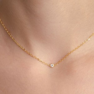Gold Birthstone Necklace , Personalized Birthstone Necklace,  Agust Birthstone Necklace Bridesmaid Gift, Christmas Gift