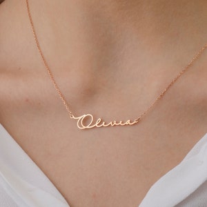 Name Necklace, Custom Name Necklace, Personalized Name Necklace , Signature Necklace , Christmas Gift, Gift For Her