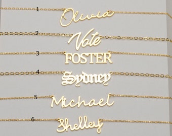 Ayesha Name Necklace - Etsy