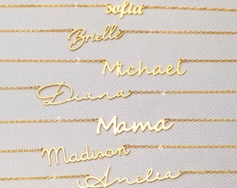 Gold Name Necklace , Personalized Name Necklace , Gold Necklace , Customized Necklace , Silver Necklace, Mother’s Day gifts