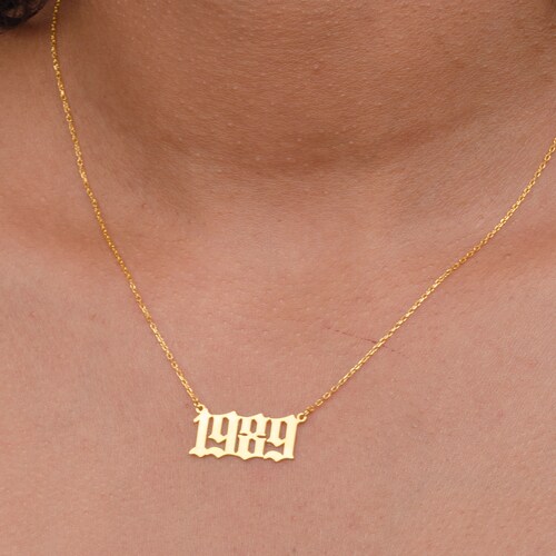 Year Necklace Birth Year Necklace 