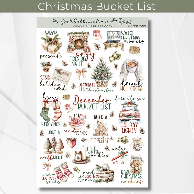 October Fall Bucket List Sticker Sheet, Seasonal Planner Sticker, Watercolor Calendar Planner Journaling Sticker Page for Bullet Journal 128 image 16