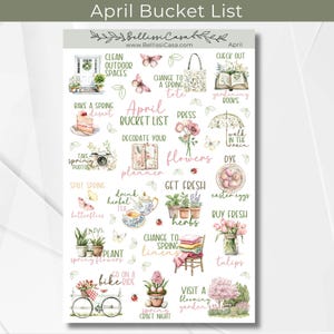 October Fall Bucket List Sticker Sheet, Seasonal Planner Sticker, Watercolor Calendar Planner Journaling Sticker Page for Bullet Journal 128 image 7