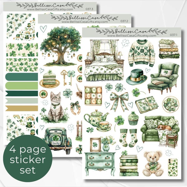 Clover Sticker Packs - Etsy