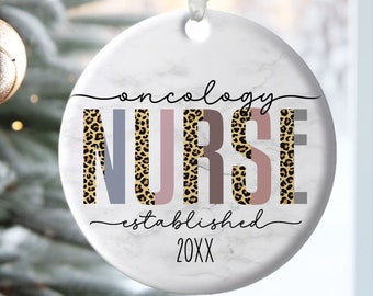 Oncology Nurse Gift Keepsake Ornament, Graduation Ornament Gifts for Nurses, Nurse Graduation New Nurse Gift, New Grad Nurse Ornament