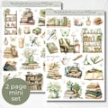 Seasonal Planner Sticker Pack, Spring Reading Aesthetic Calendar Planner Journaling Sticker Mini Set Bullet Journal Sticker Sheets 031