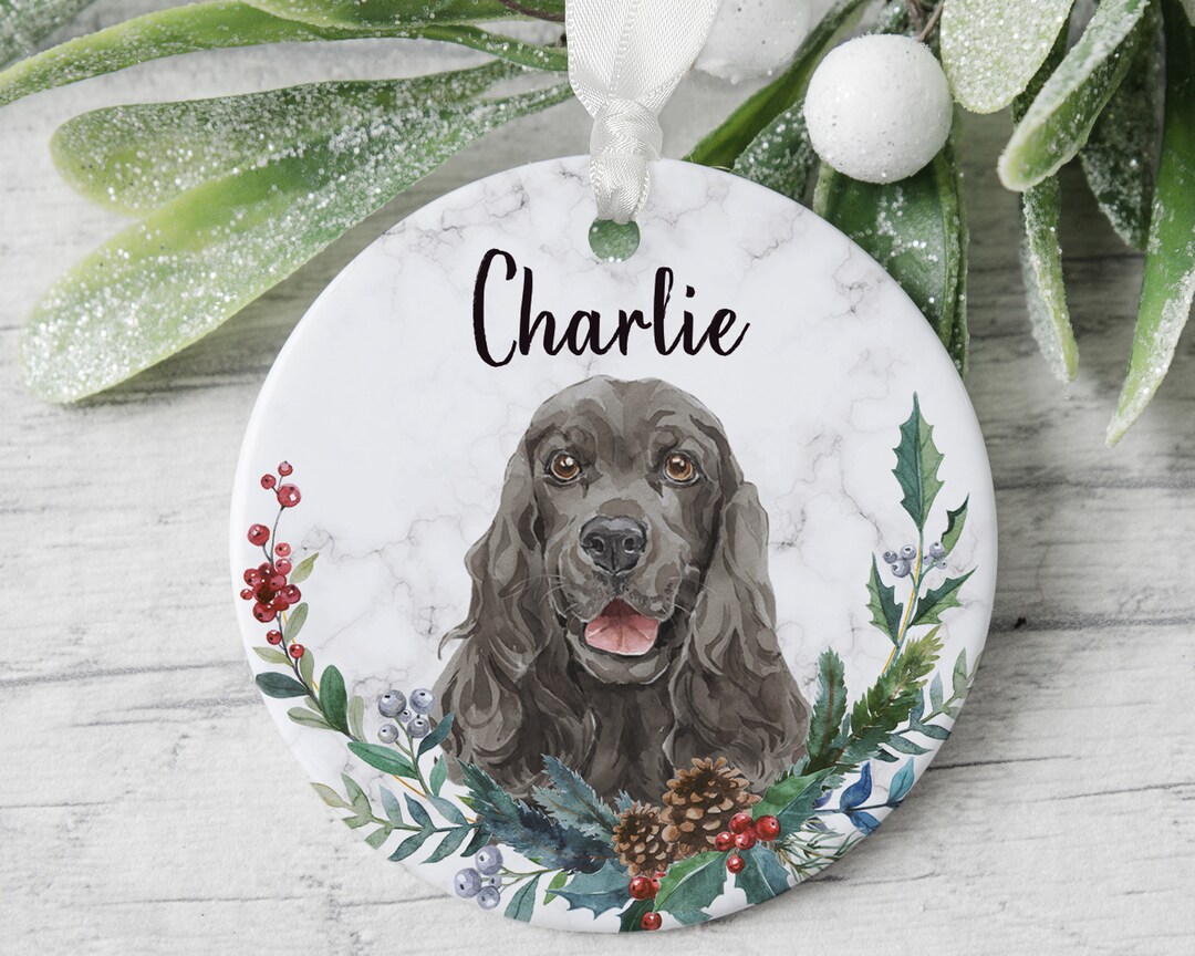 Cocker Spaniel Dog Ornament Pet Lover Gift Custom Pet Etsy