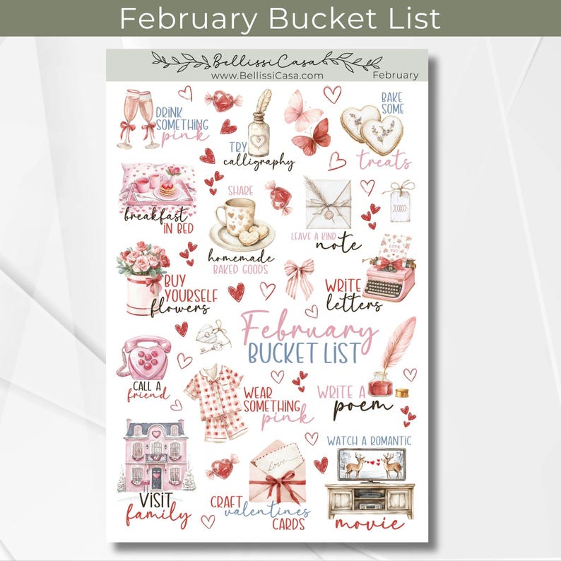 October Fall Bucket List Sticker Sheet, Seasonal Planner Sticker, Watercolor Calendar Planner Journaling Sticker Page for Bullet Journal 128 image 5