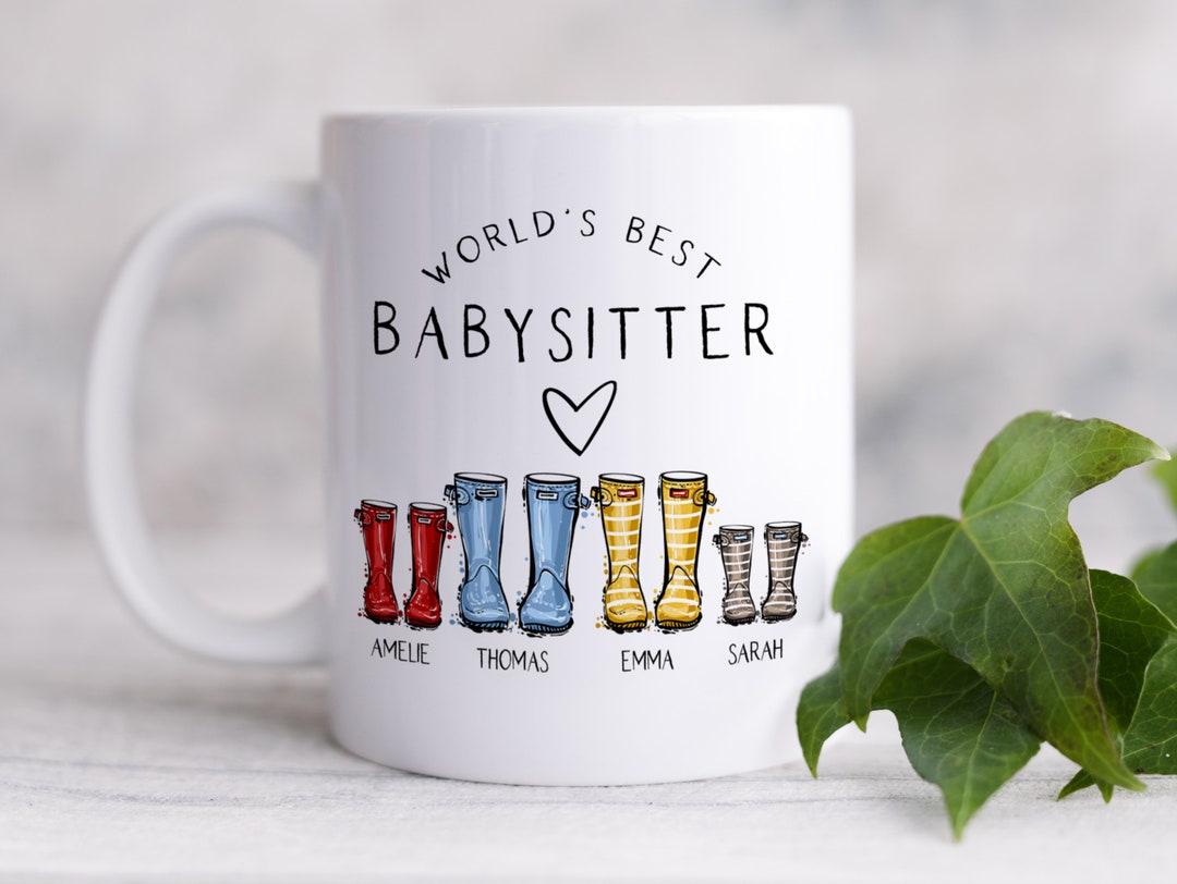Babysitter Thank You Gift, Personalized Coffee Mug Gift for Babysitter