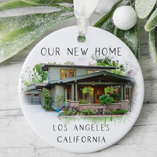 House Address Ornament Housewarming Gift New Home Gift Etsy