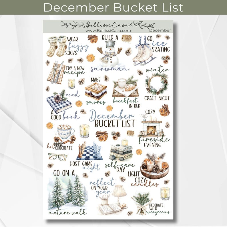 October Fall Bucket List Sticker Sheet, Seasonal Planner Sticker, Watercolor Calendar Planner Journaling Sticker Page for Bullet Journal 128 image 15