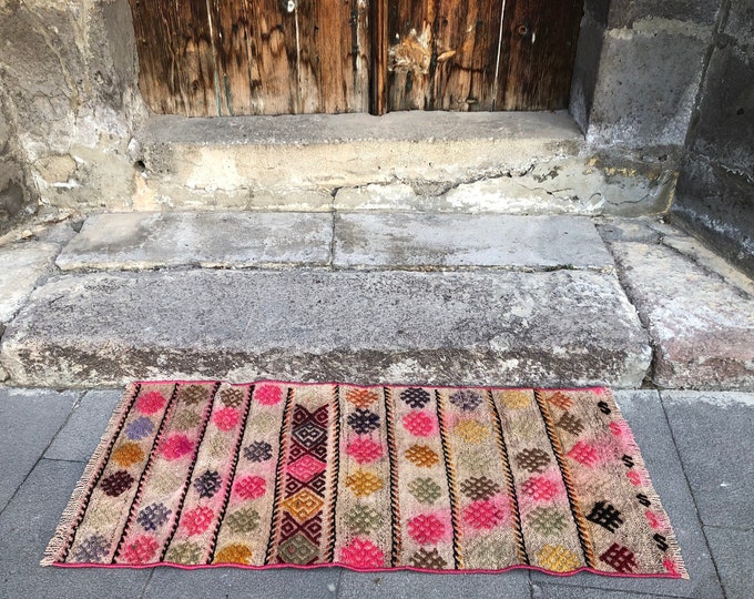 Southwestern Rugs Turkish Kilim Rug 2x3 Small Kilim Morrocan Rug Boho Rug Kitchen Rug Handwoven Bath Rug Door Mat Rug Handmade Rug