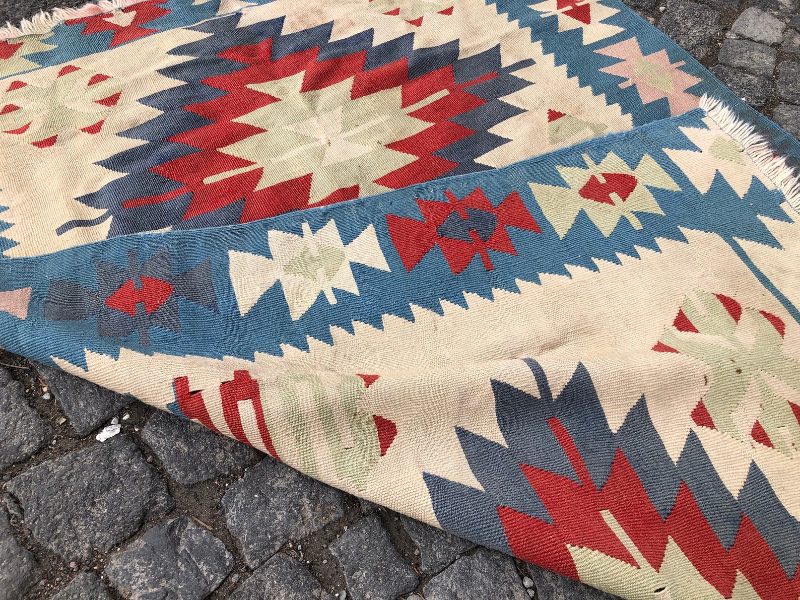 Alfombra Kilim 3.9x5.0 Alfombra turca Alfombras del | Etsy