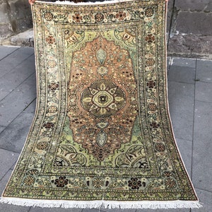 Türkischer Teppich 4x6 Orientalischer Teppich Vintage | Etsy