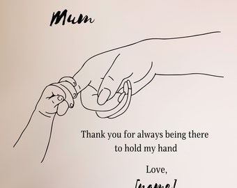 mother and chid poster, mothers day gift, birthday gift for mum, special gift for mum, mom and child poster, wall art.