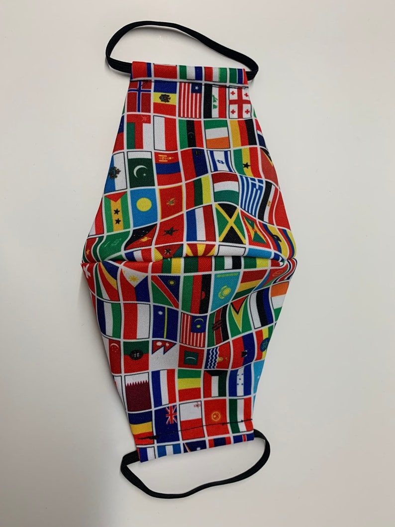 World Flags Face mask Trendy Masks Fashionable Etsy