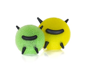 The Cleanzy Sponge | Weighted Reusable Bottle Sponge (2-Pack) (Small & Medium) | Kitchen Gift | Bottle Scrubber | Sustainable Lifestyle