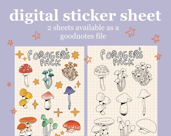 Forager’s Pack Digital Goodnotes Sticker Sheet