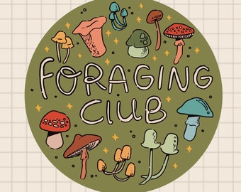 Foraging Club Vinyl Sticker