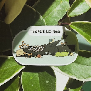 There&#39;s No Rush Vinyl Sticker