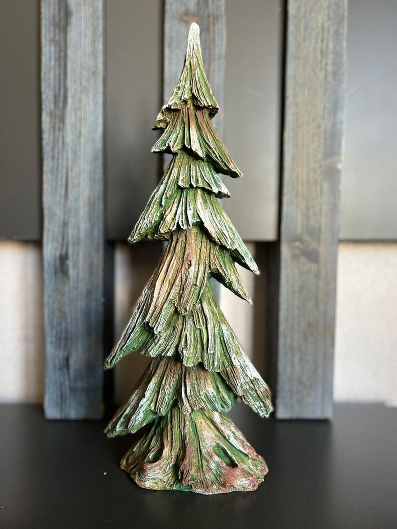 Pine Tree Christmas Pine Tree Decor Pine Tree Statue Etsy