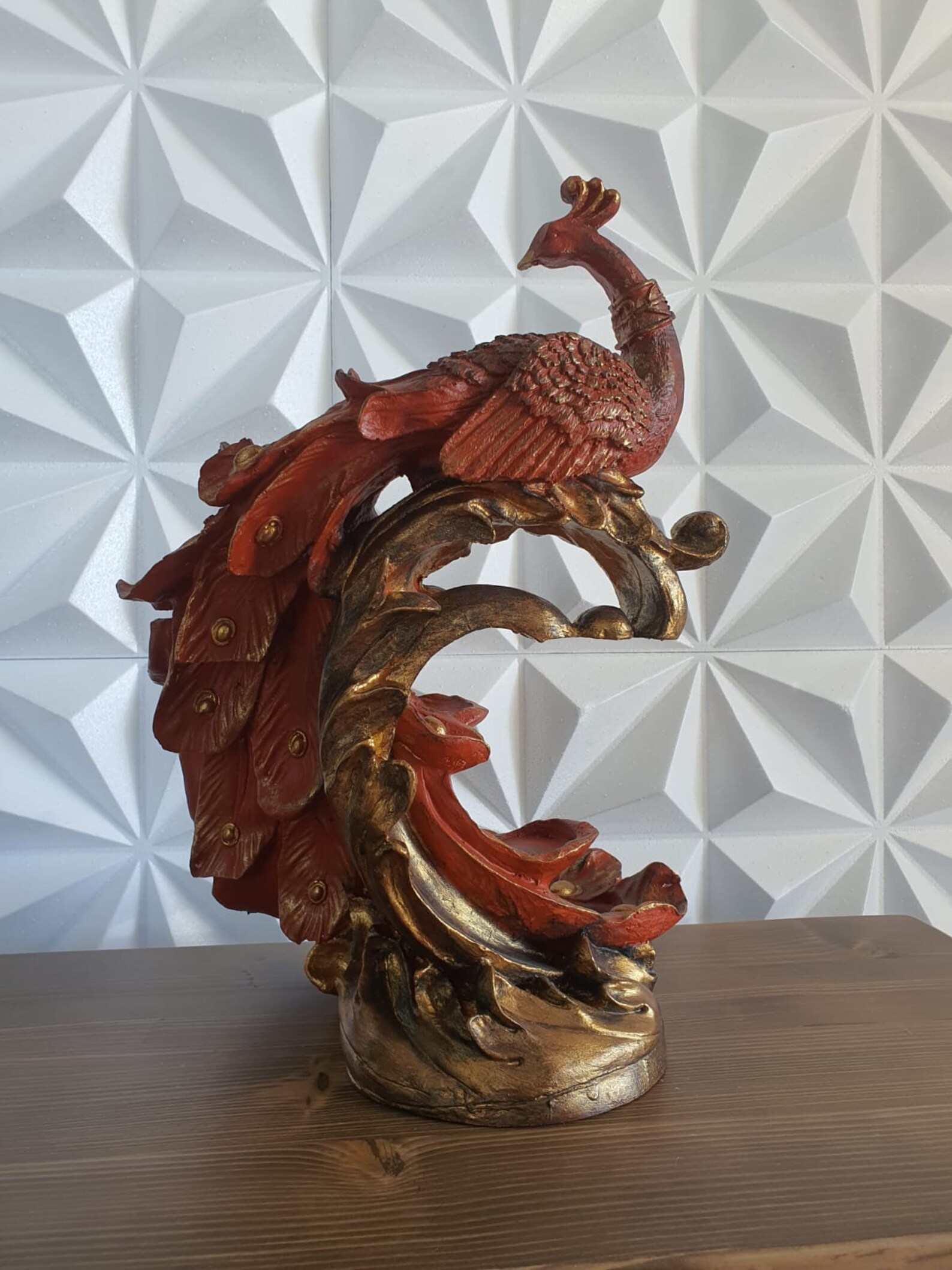 Peacock candle holder gift handmade art handmade decor Etsy