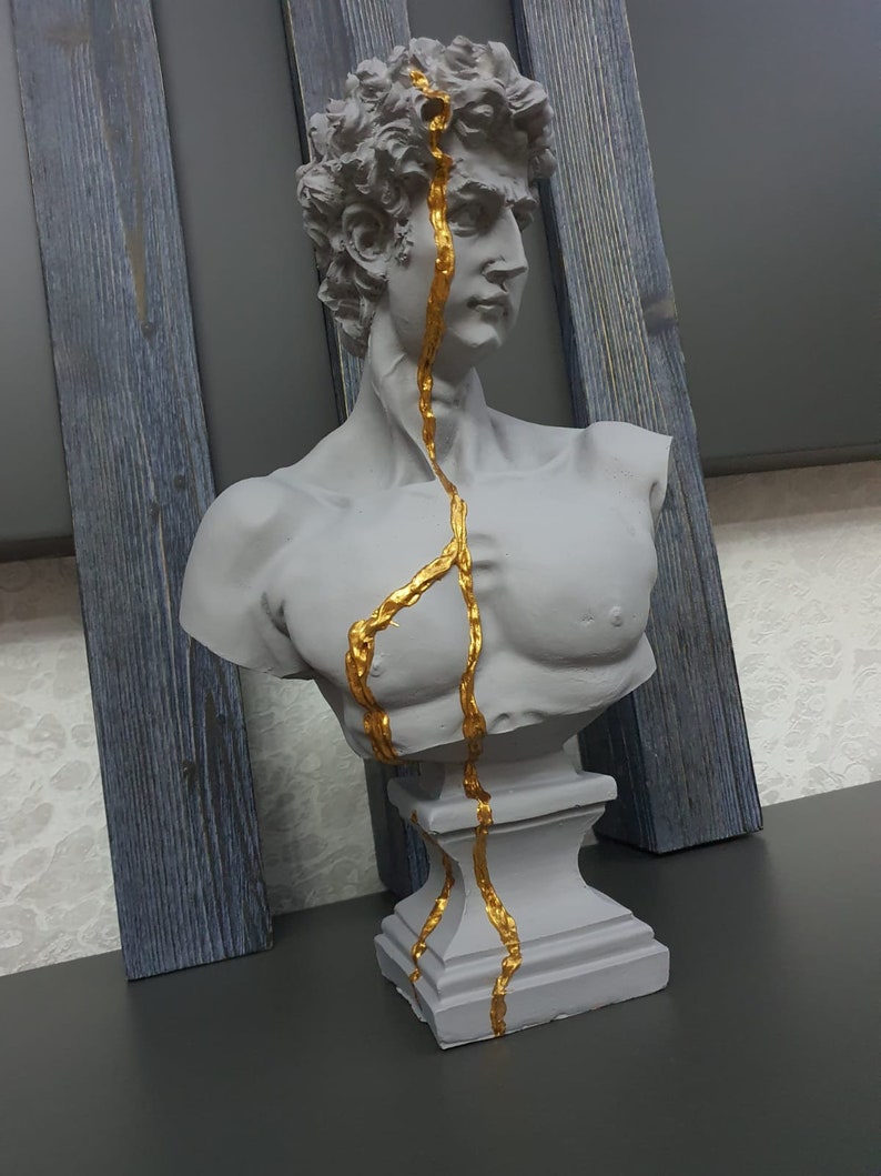 David Sculpture /Pop Art Sculpture bust/ Sculpture Handmade Etsy